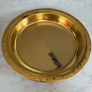 Vintage LBNY 24k Gold Plated Plate